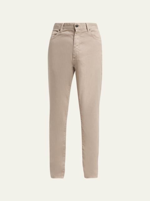 ZEGNA City Stretch Cotton-Linen Jeans