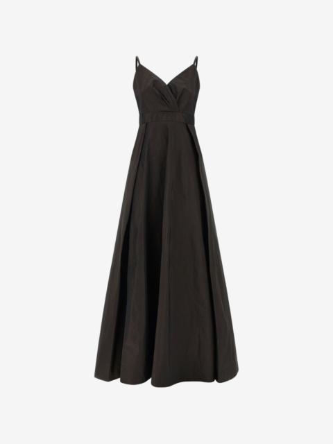 PINKO pleated-skirt sleeveless maxi dress