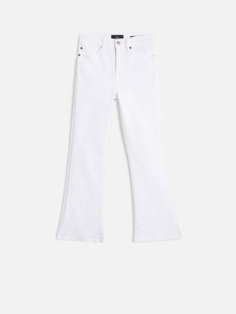 7 For All Mankind CROPPED BOOT in Slim Illusion Pure White