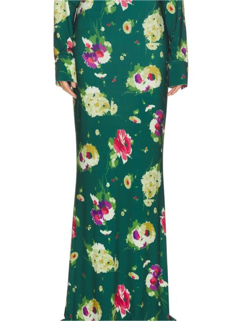 NORMA KAMALI Obie Long Skirt