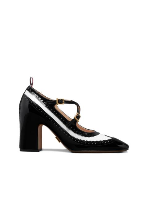 Thom Browne 75mm criss-cross pumps