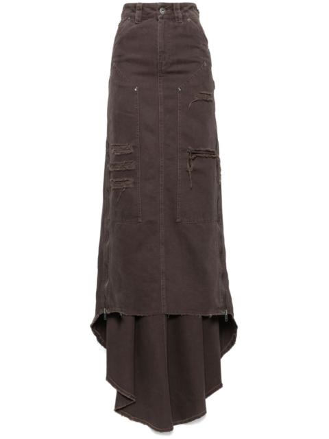 VAQUERA distressed skirt