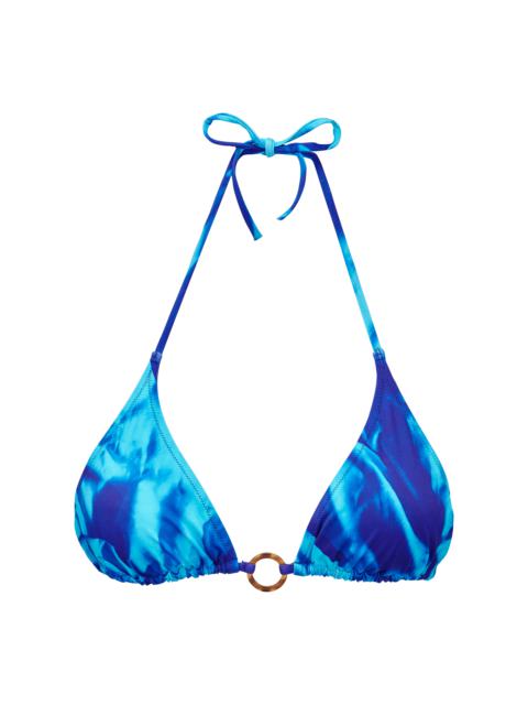 Vilebrequin Women Triangle Bikini Top Les Draps Froissés