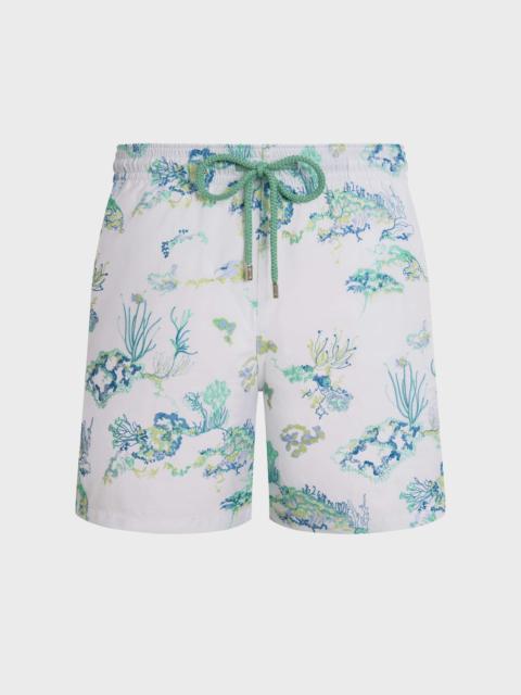 Vilebrequin MEN EMBROIDERED SWIM TRUNKS CORAL REEF - LIMITED EDITION