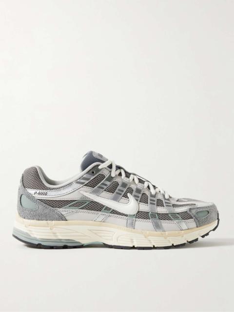 P-6000 Suede, Leather and Mesh Sneakers