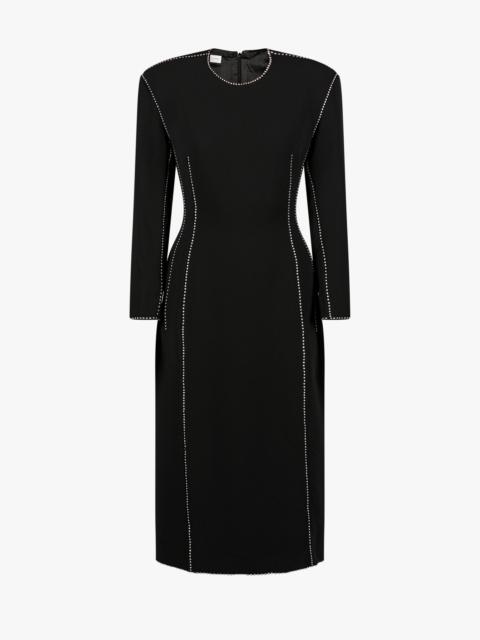 Dries Van Noten WAISTED MIDI DRESS