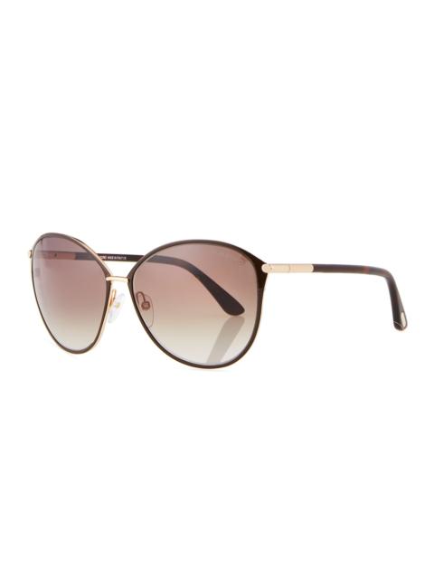 TOM FORD Penelope Metal Butterfly Sunglasses