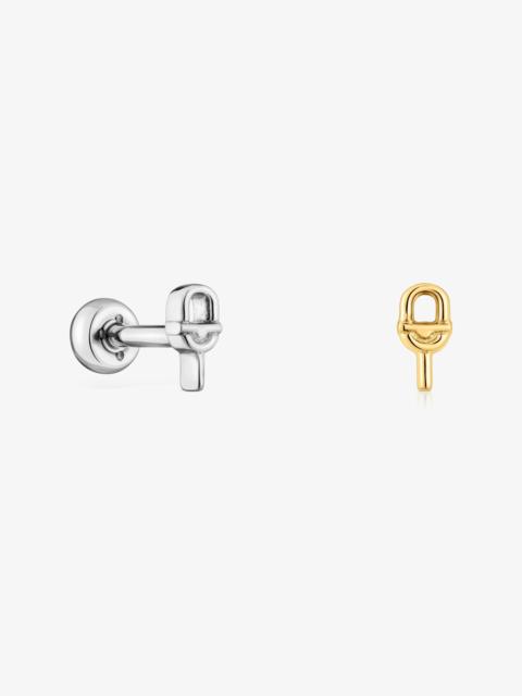 TOUS Pack of TOUS MANIFESTO Ear piercings in gold- and silver-colored IP steel