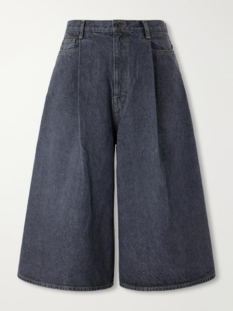 Kapital Wide-Leg Denim Shorts