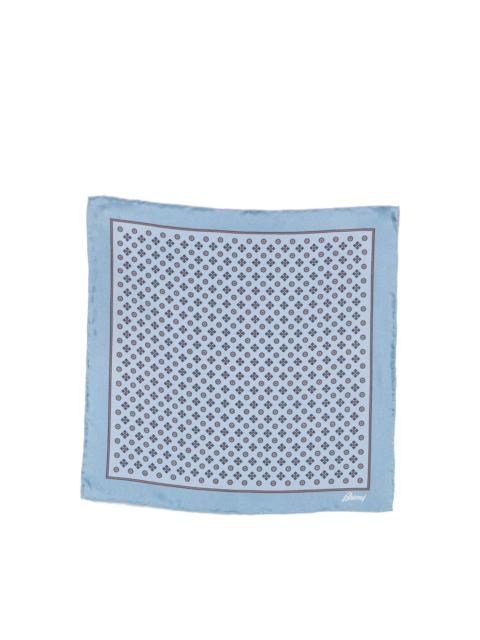 Brioni Printed silk pocket square