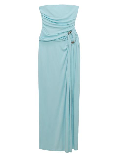 SIMKHAI Women's Emma Ruched Bustier Gown - Pool