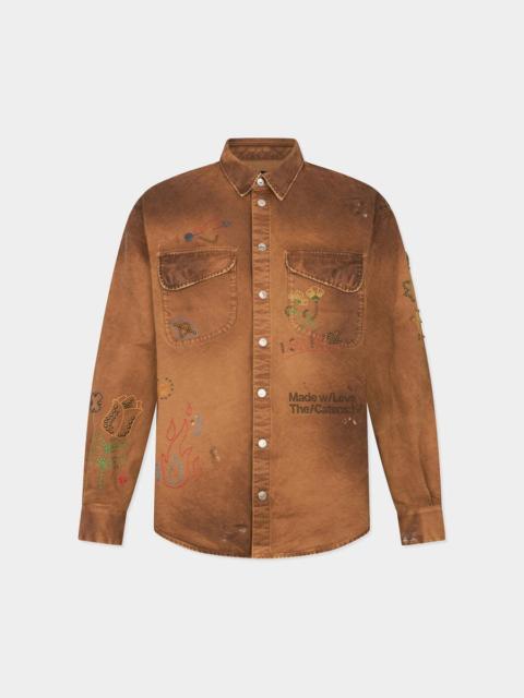 DSQUARED2 HANDMADE SCRIBBLES SHIRT