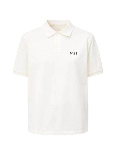 N°21 logo-embroidered short-sleeve polo shirt