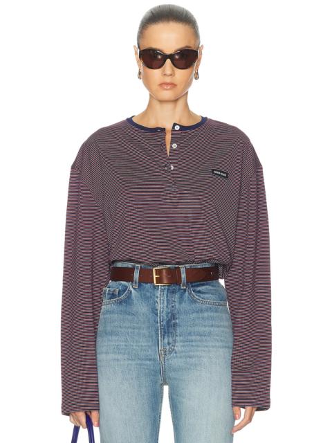 Miu Miu Jersey Top