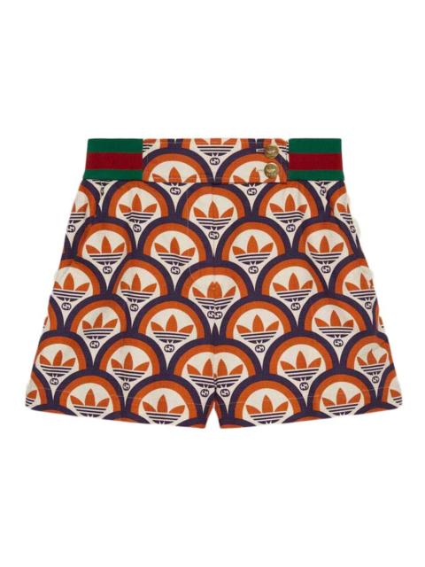 GUCCI Gucci x adidas Cotton Shorts Orange