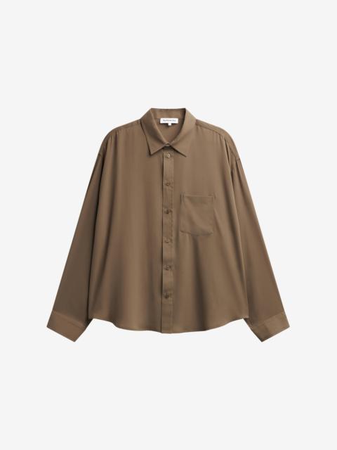 The Frankie Shop Rema Shirt - Khaki Brown