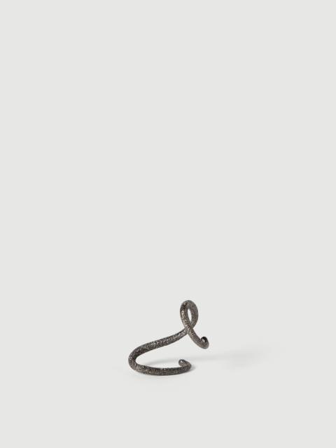 Brunello Cucinelli Sterling Silver shimmer ear cuff