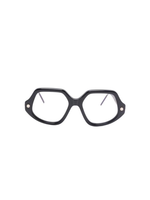 Kuboraum geometric-frame glasses