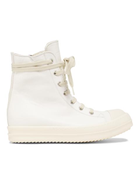 Rick Owens Women's Leather High-Top Sneakers - Milk