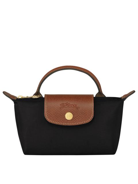 Longchamp Le Pliage Original Pouch with handle Black - Recycled canvas