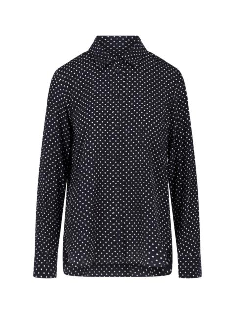 NILI LOTAN POLKA DOT SILK SHIRT