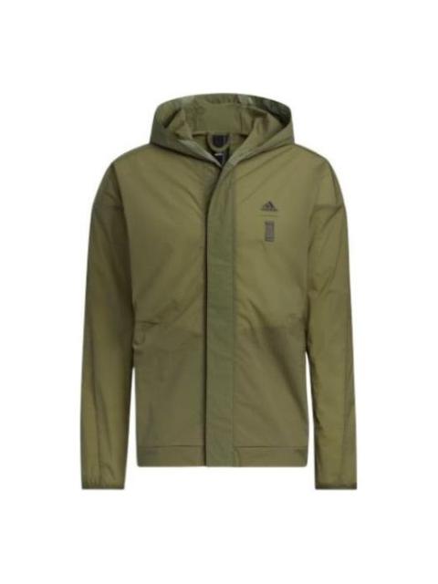 adidas WJ WB Sports Hooded Jacket Olive Green HE5146