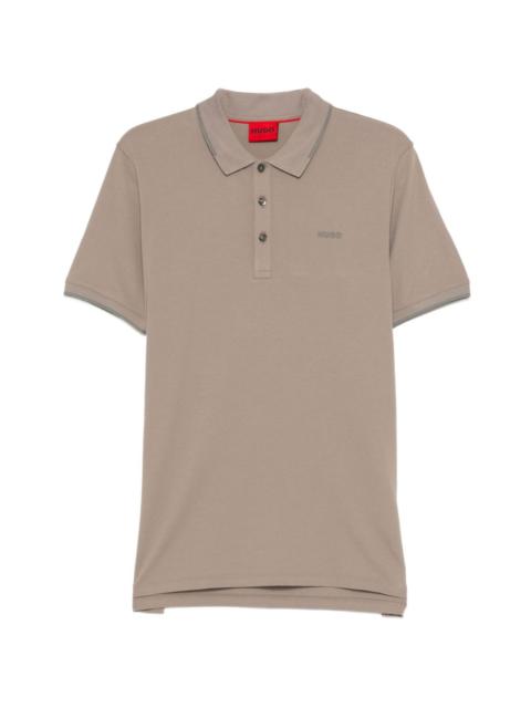 HUGO logo-printed polo shirt