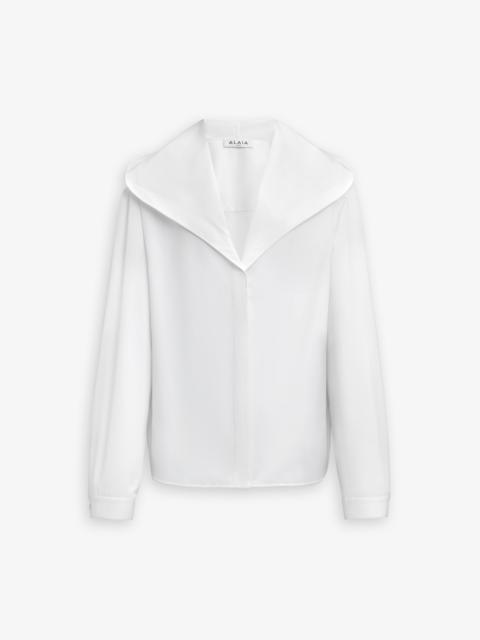 Alaïa POPLIN HOODED SHIRT