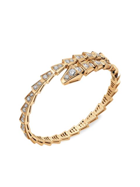 BVLGARI 공급 업체 18K 황색 금 & 다이아몬드 포장 팔찌