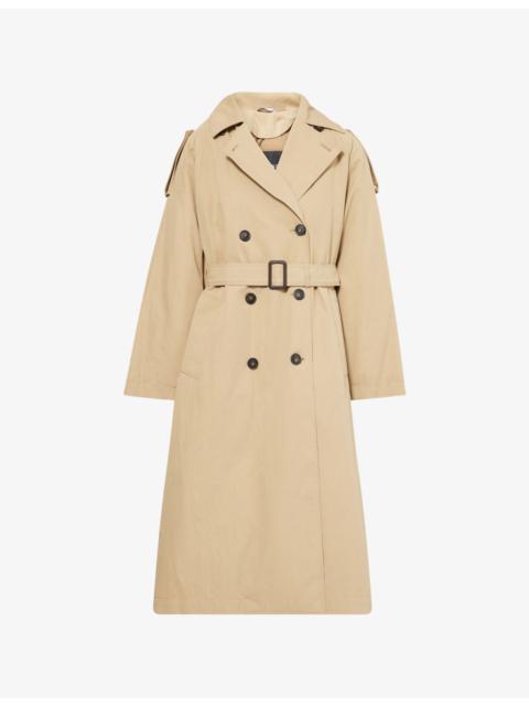 WEEKEND Max Mara Double-Breasted Padded Woven Trench Coat