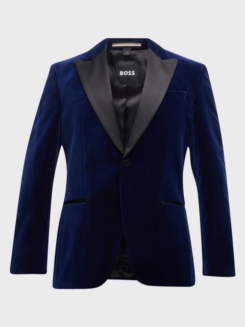 BOSS Men's Velvet Peak-Lapel Dinner Jacket