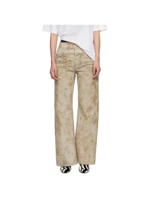 Acne Studios Beige 2021F Regular Fit Jeans