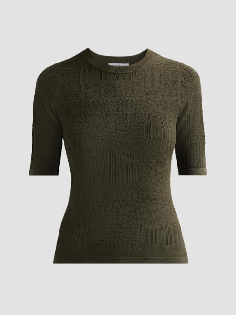 VERONICA BEARD Women's Garron Patchwork Sweater - Loden