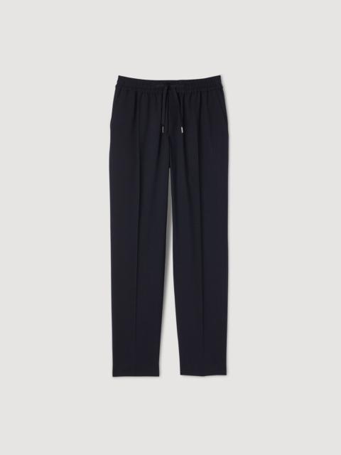 ELASTICATED STRAIGHT-LEG PANTS