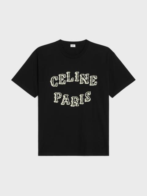 CELINE celine loose embroidered T-shirt in cotton jersey