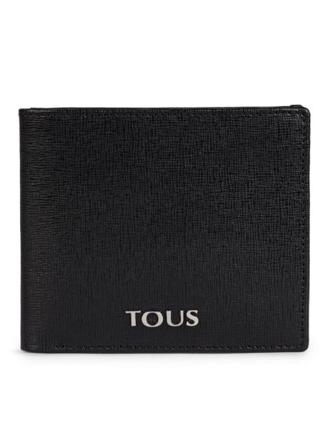 TOUS Medium black Leather New Berlin Wallet