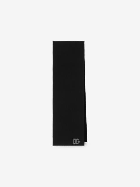 Dolce & Gabbana virgin wool scarf with logo