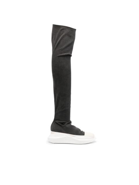 Rick Owens DRKSHDW Abstract Stockings denim boots