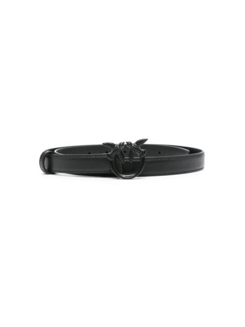 PINKO Love Birds-buckle thin belt