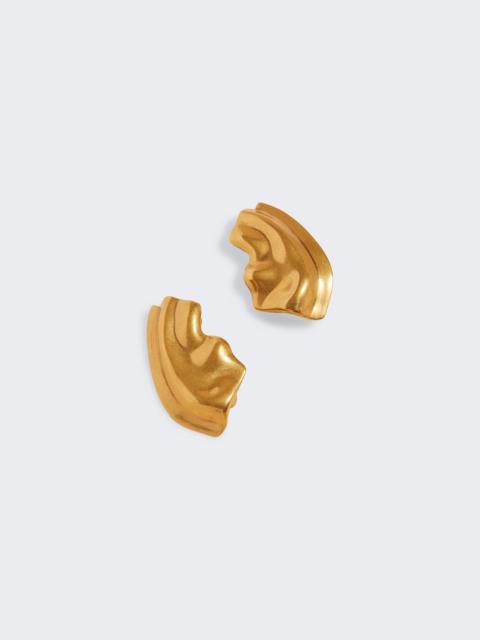 KHAITE Amato gold-tone earrings