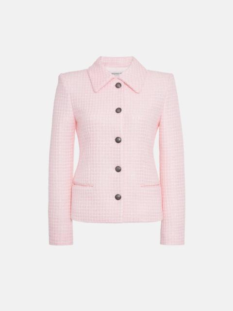 Alessandra Rich SEQUIN CHECKED TWEED JACKET