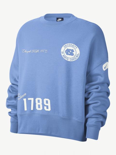 UNC Nike Women's College Crew-Neck Sweatshirt