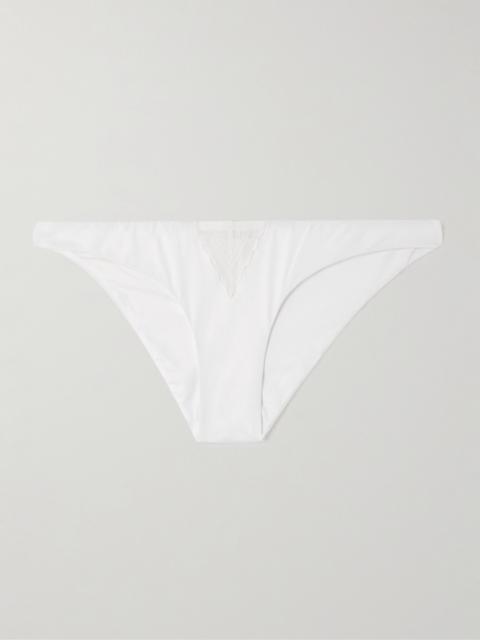 KIKI DE MONTPARNASSE Lace-trimmed Bikini Briefs