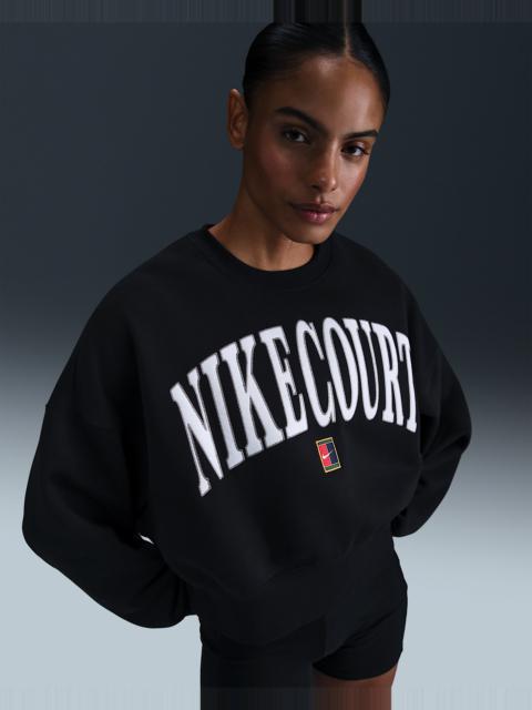 Nike NikeCourt Phoenix Fleece Women's Over-Oversized Crew-Neck Tennis Sweatshirt