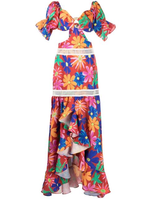 PatBO Aster Off-Shoulder Maxi Dress