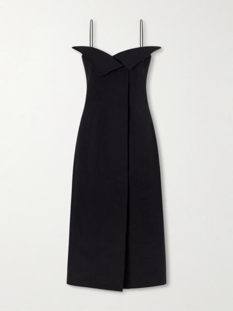 FFORME Cotton And Silk-blend Maxi Dress