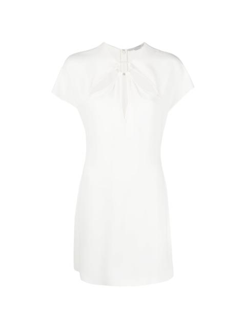 cut-out short-sleeve minidress