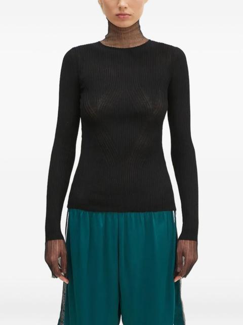 Sportmax Derris ribbed knitted top