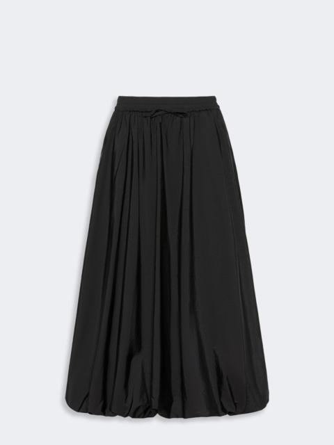 WEEKEND Max Mara CIURMA Long water-repellent canvas skirt - BLACK