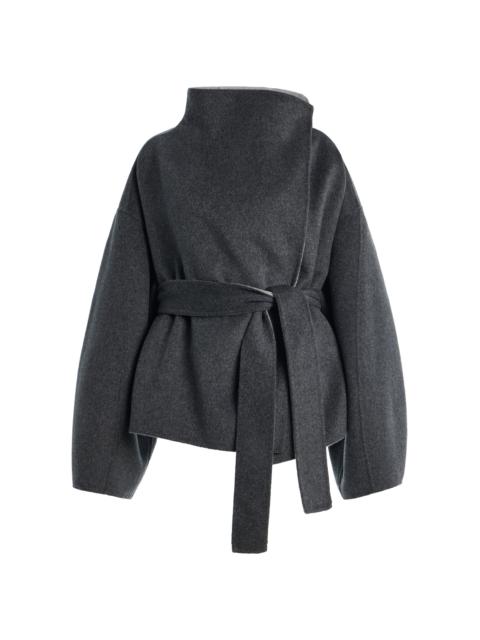 The Frankie Shop Onelle Reversible Wool-Blend Short Coat